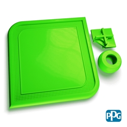 PPG Fluorescent Green Fluorescent, Green, TGIC, neon, bright, Sweet Pea Green, glowing, glow