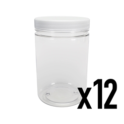 1 lb. Empty Container - Clear (12 pack) 1 lb Empty Container, bottle, bottles