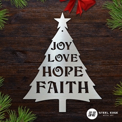 Cheerful Christmas Tree Cheerful Christmas Tree, cheer, cheerful, christmas, tree, hope, joy, love, faith