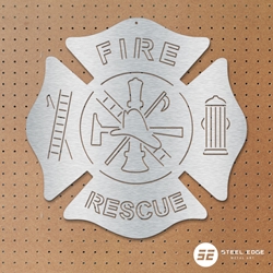 Fire Rescue Logo Fire Rescue Logo, fire, rescue, logo, metal, art, firefighter