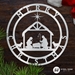 Round Christmas Nativity Sign - RCNS